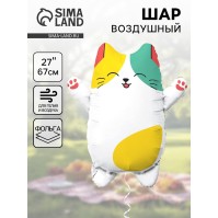 Шар фольгированный 27" «Котик лапочка», фигура